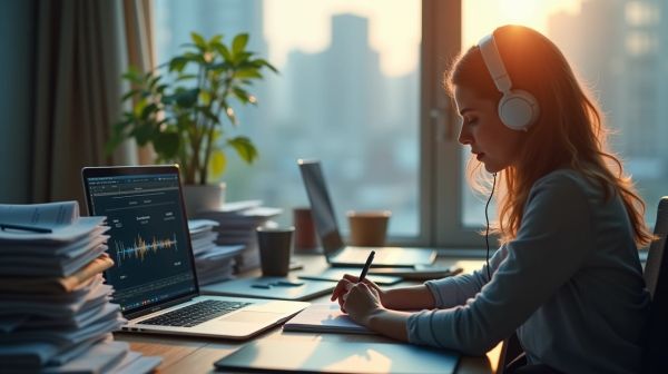 Translate audio files to text with transcri